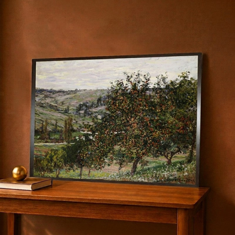 Apple Trees Near Vetheuil Canvas Wall Painting - 12 x 9 Inches