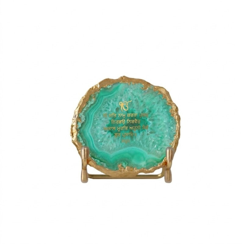 Agairra Omkar Mantra Agate Showpiece media 4
