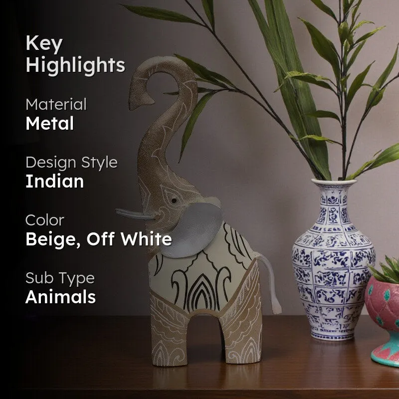 Joyful Gait Elephant Metal Showpiece media 2