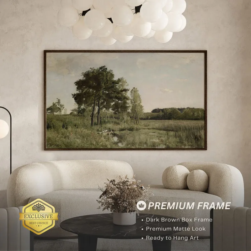 Whimsical Vista Wood Wall Art With Frame - Black media 3