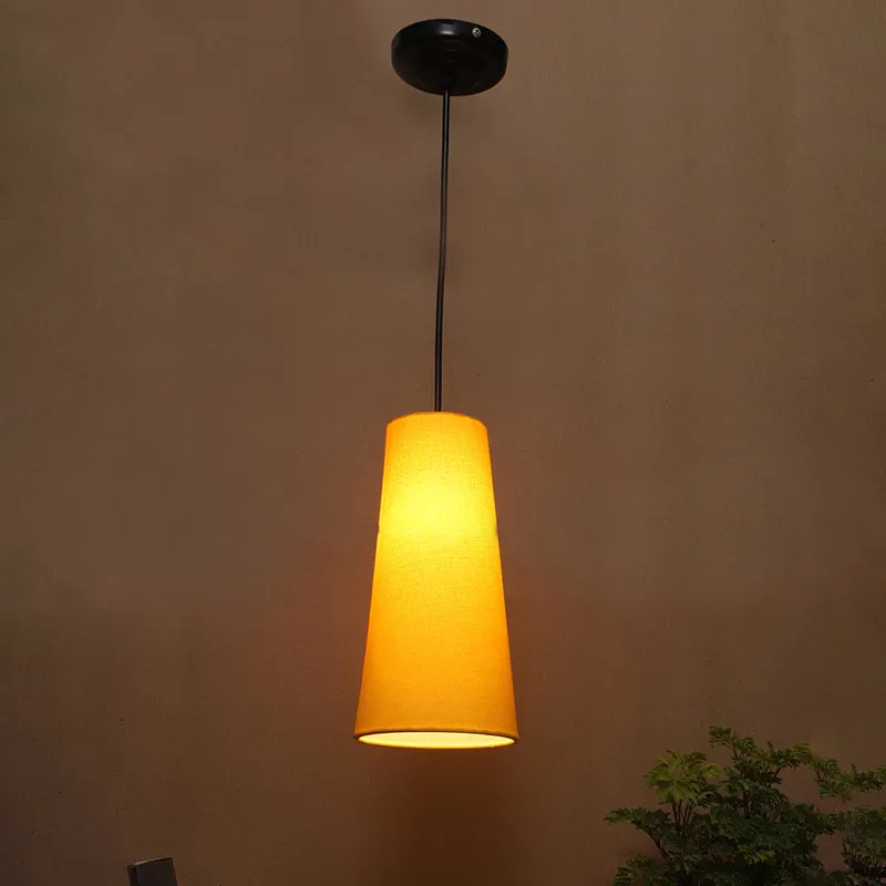 Ambient Aura Fabric Ceiling Lamp - Yellow media 1