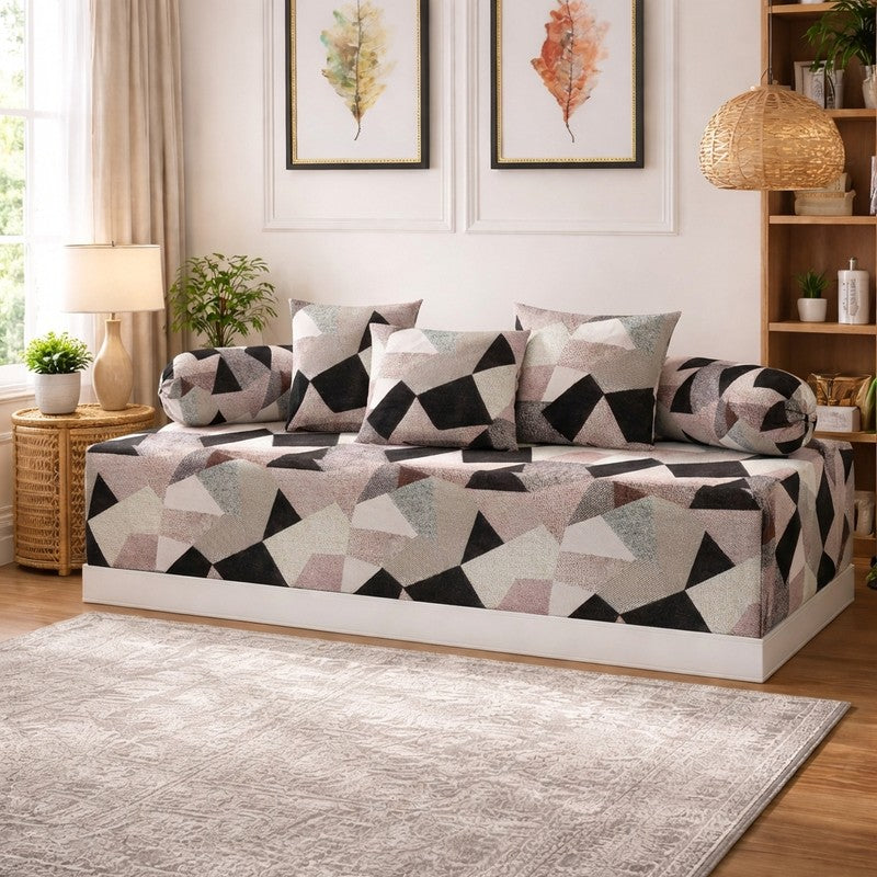 Formara Printed Diwan Set - Six Piece Set
