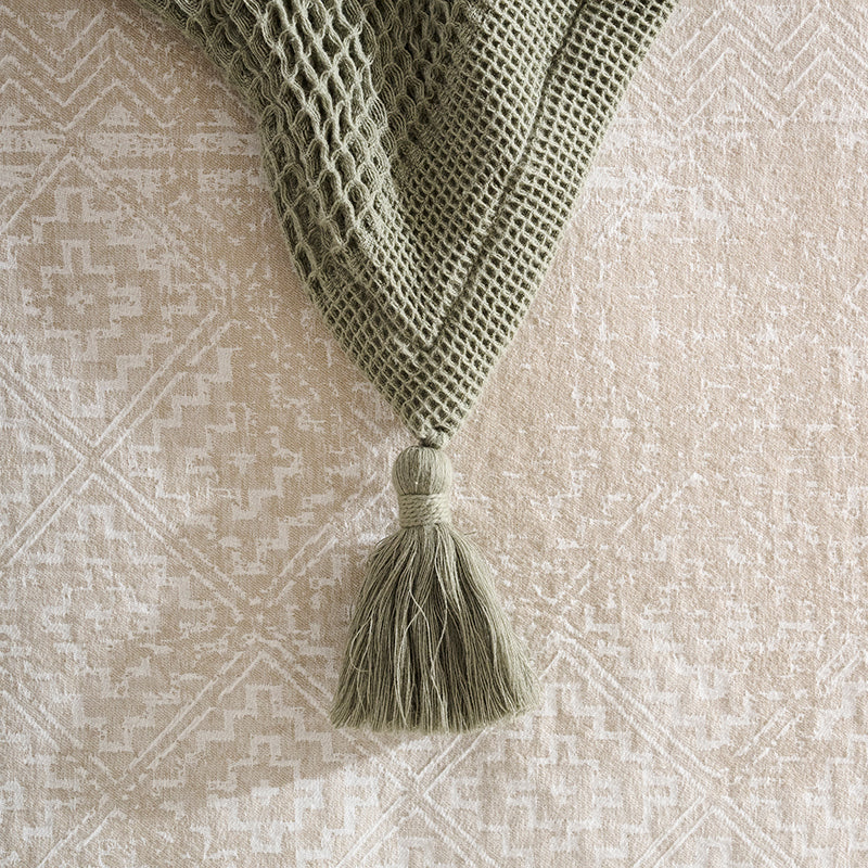 Cozyra Cotton Throw - Sage Green media 4