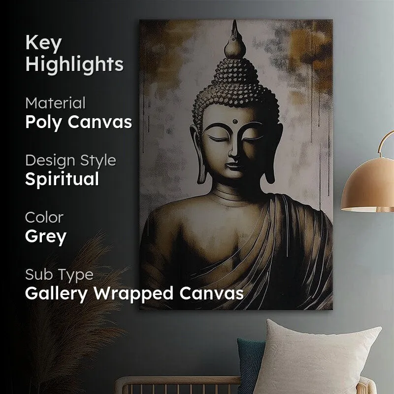 Mystical Buddha Wall Painting media 2
