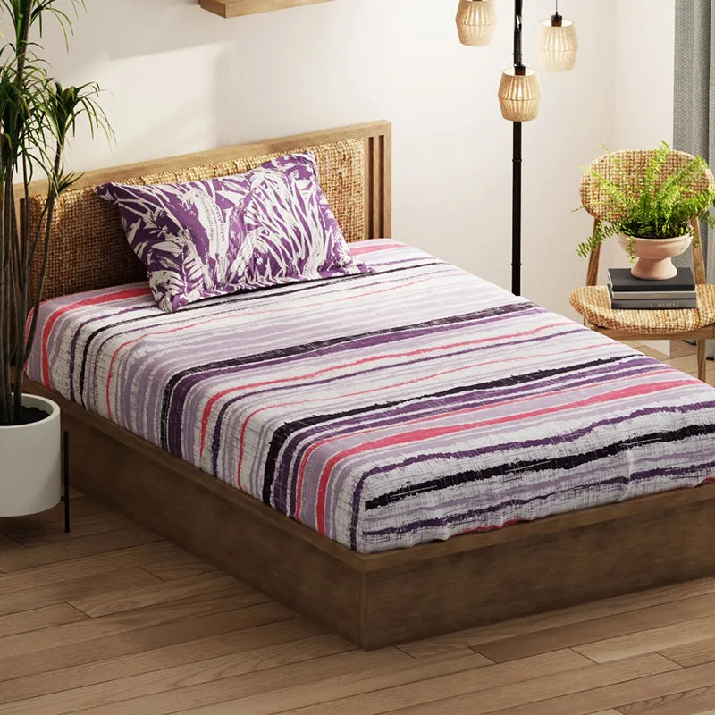 Grail Abstract Microfiber Bedsheet - 120 GSM media 1