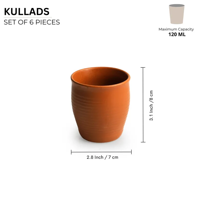 Mitti Microwave Safe Ceramic Kulhad (160 ML) - Set Of Six media 7