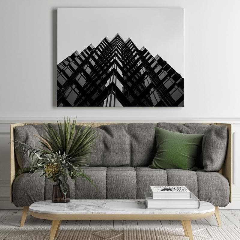Edgy Skyscraper Canvas Wall Painting - Gallery Wrap