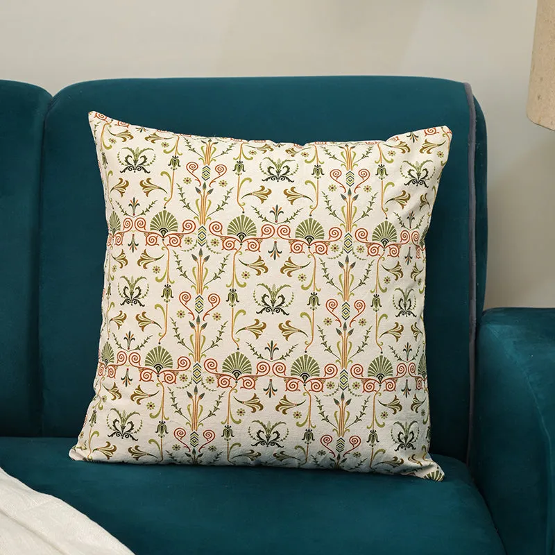 Sage Stitch Printed Cushion Cover media 6