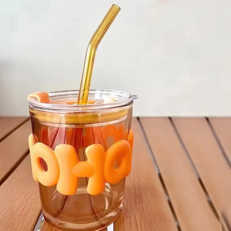 Ecovia Glass Tumbler with Straw - 400 mL media 1