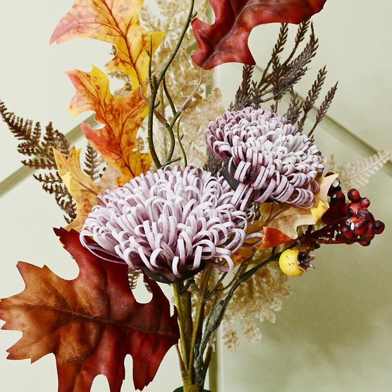 Artificial Dahlia Polyester Flower Bunch media 5