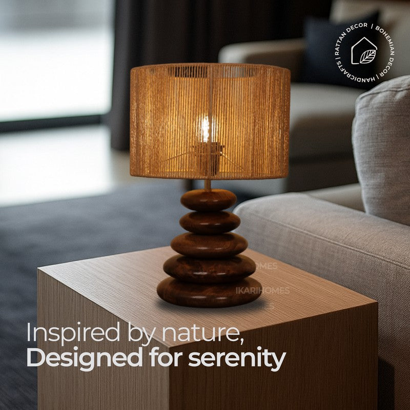 Pebble Mango Wood Table Lamp media 7