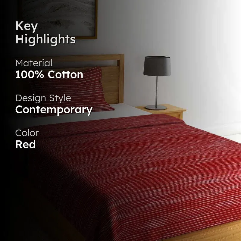 Same Straight Bedcover - Red media 2