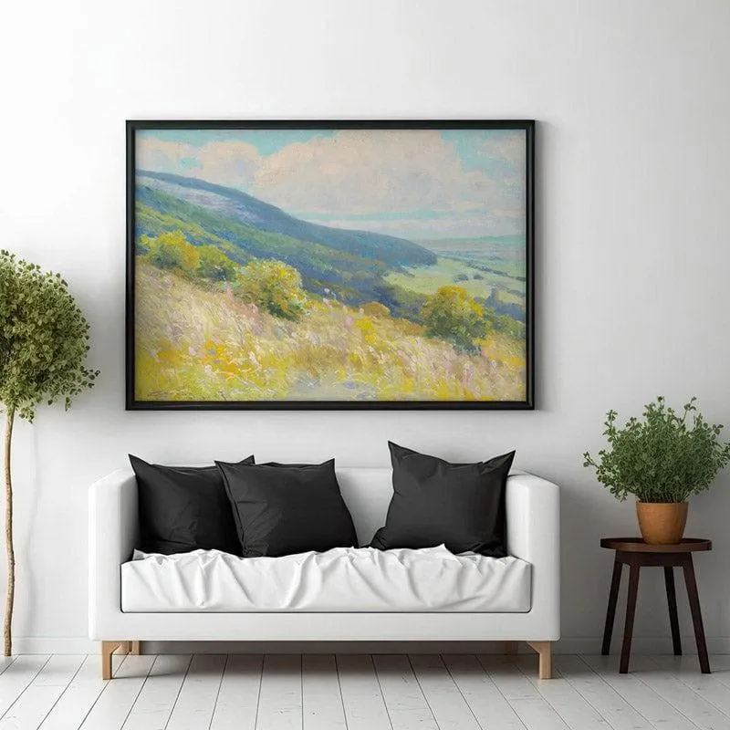 Sping Charm Landscape Canvas Wall Painting - Black Frame media 3
