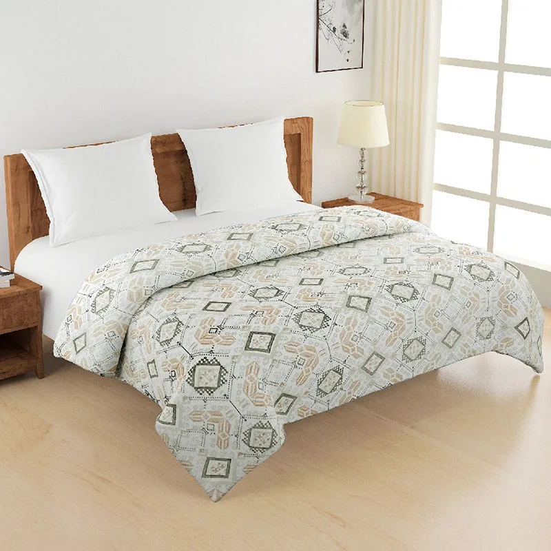 Swayam Alyona Cotton Comforter (Yellow) - 150 GSM media 1