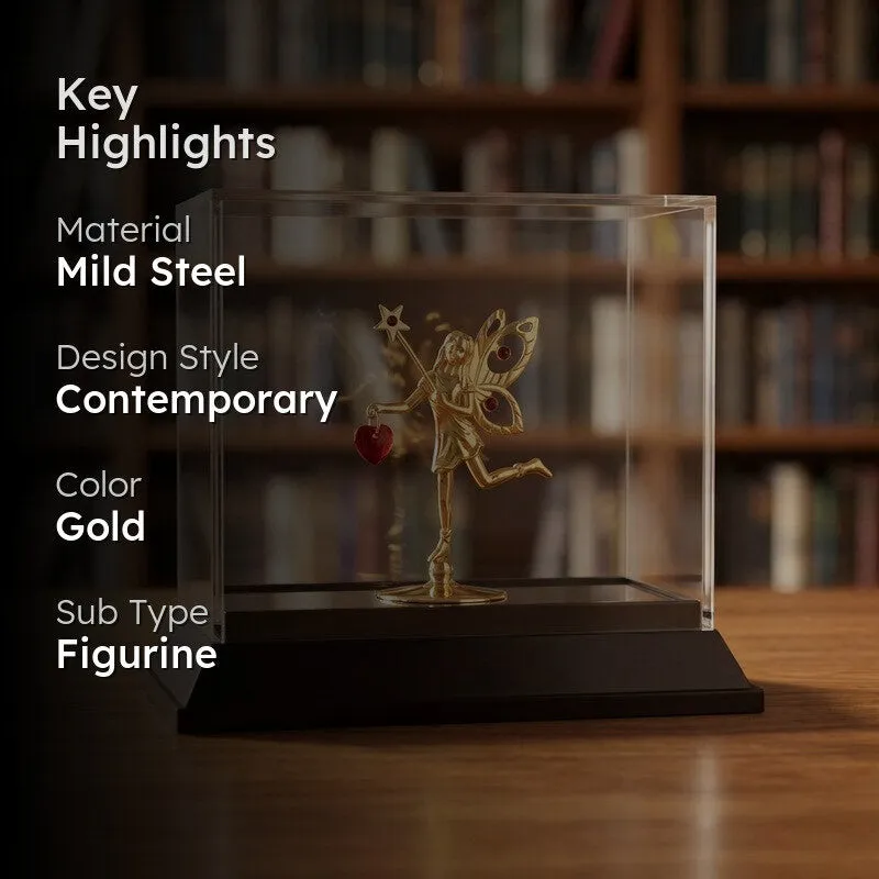 Golden Fairy 24K Gold Plated Mild Steel Showpiece media 2
