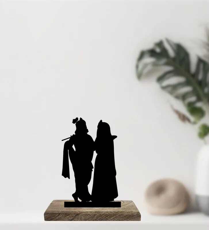 Radhe Krishna Showpiece - Set Of Two media 4