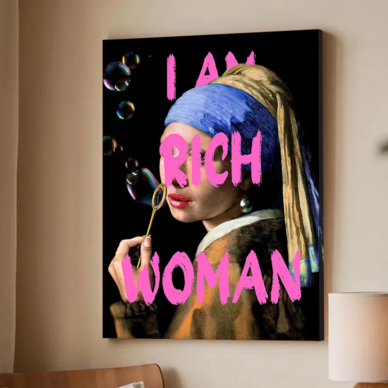 I am Rich Woman Wall Art media 3