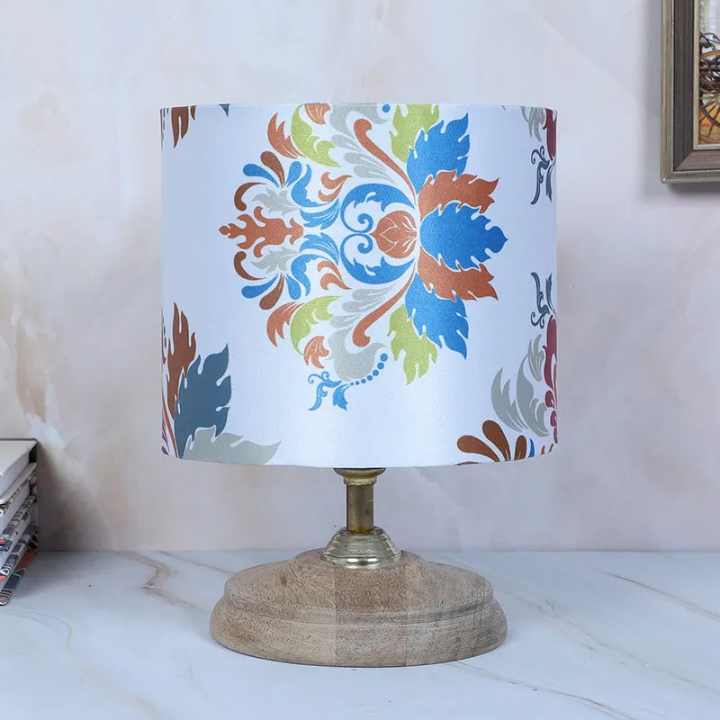 Nordlys Pebble Printed Mango Wood Table Lamp - Multicolor media 3