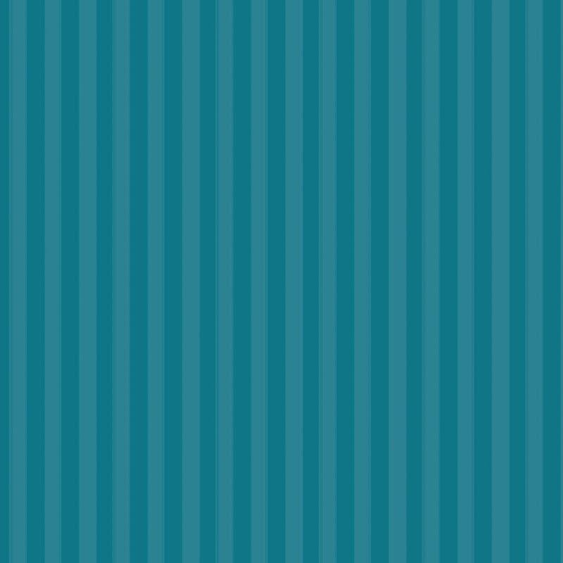 Duesa Striped Cotton Bedsheet (Turquiose) - 210 TC media 4