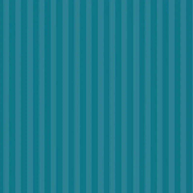 Duesa Striped Cotton Bedsheet (Turquiose) - 210 TC media 4