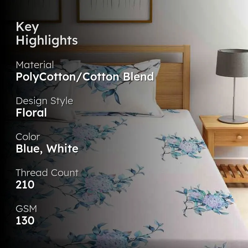 Bloomsie Bedsheet - 130 GSM media 2