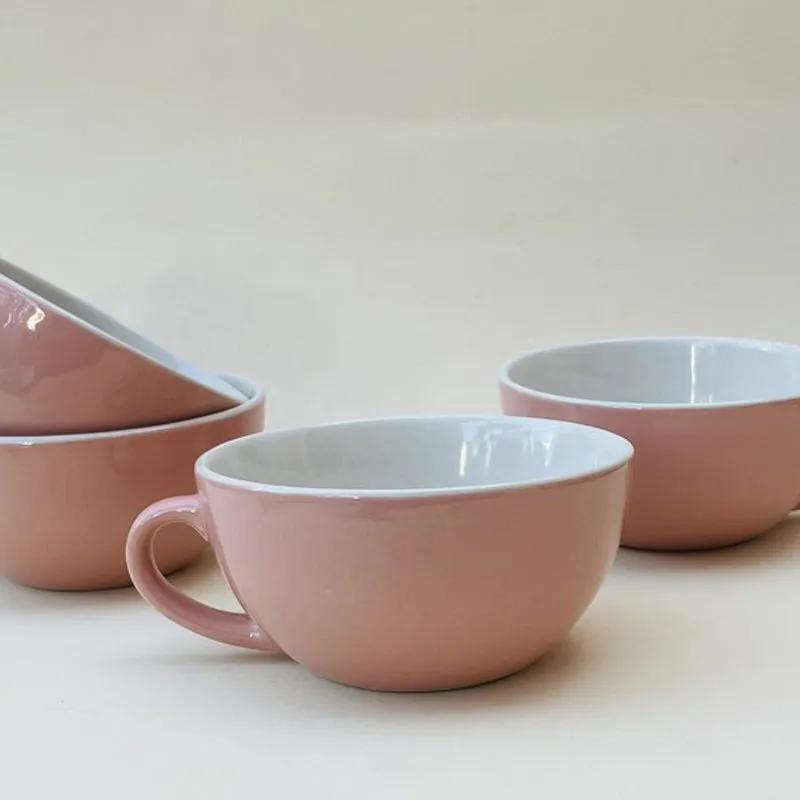 Latte Ceramic Tea Cup (240 mL Each) - Set Of Four media 4