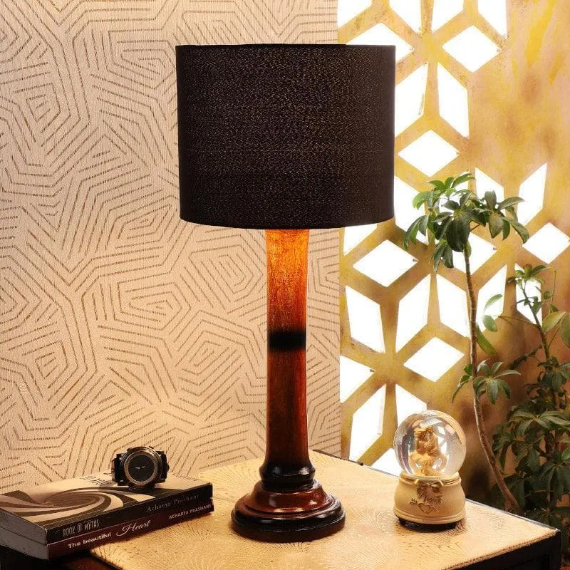 Blace Nao Fabric Table Lamp - Black,Brown media 4