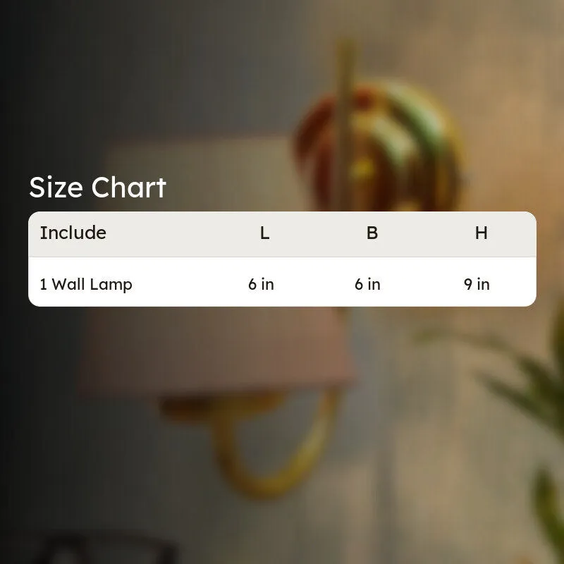 Galora Gale Fabric & Metal Wall Lamp media 6