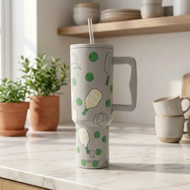 Pickleball Stainless Steel Tumbler - 1200 ML media 1