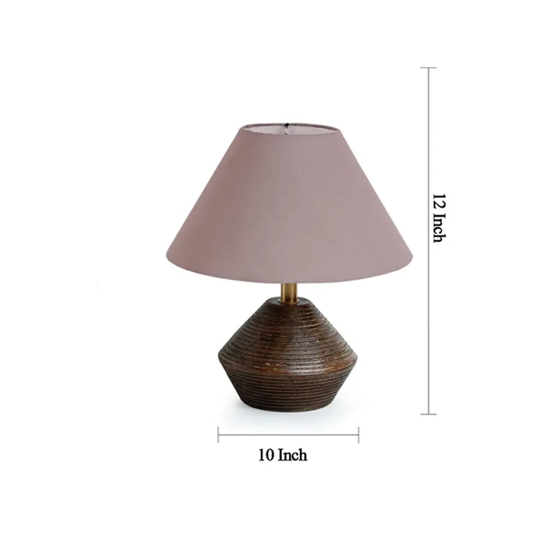 Yami Cone Wooden Table Lamp - Brown,Grey media 6