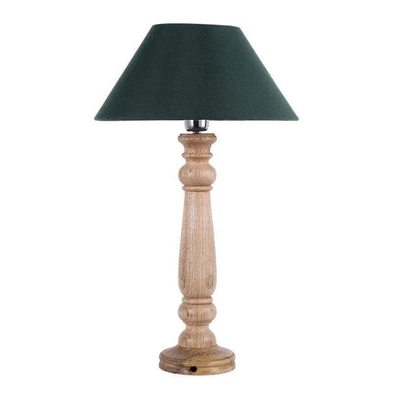 Blissful Beam Fabric Table Lamp - Brown,Green media 3