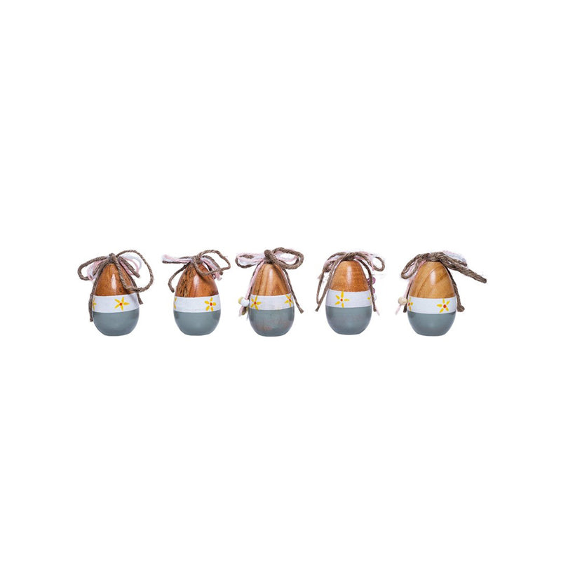Handcrafted Wooden Easter Showpiece - Set Of Five media 6