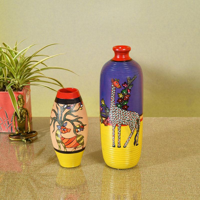 Indrasuta Terracotta Vase - Two Piece Set
