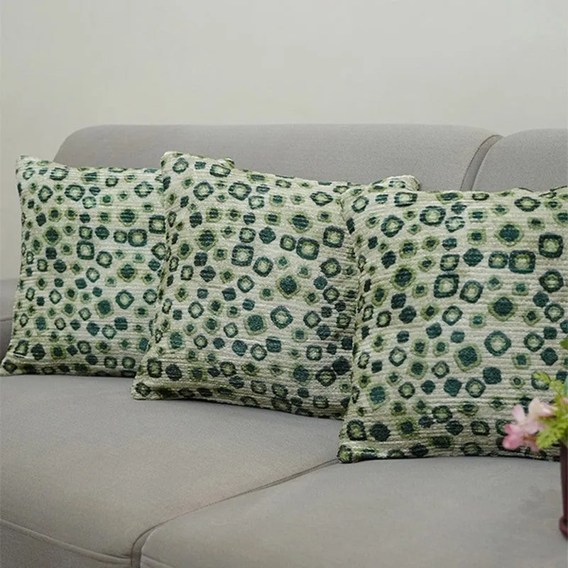 PixelMosaic Cushion Cover (Green) - Set Of Three media 4