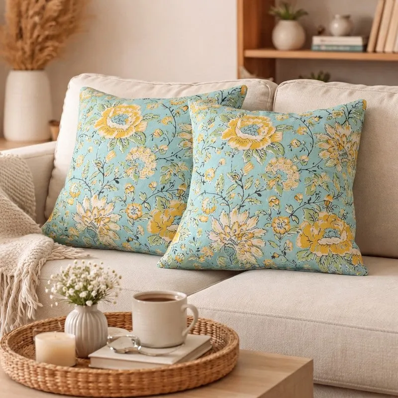 EmbroiPetal Cushion Covers - Set Of Two media 2