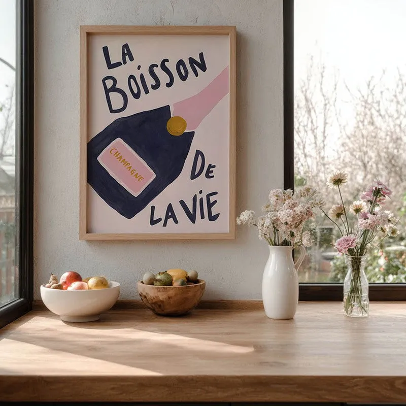 La Boisson Archival Canvas Wall Art - Brown media 6