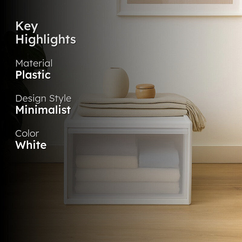 Lunex White Drawer Organizer media 2