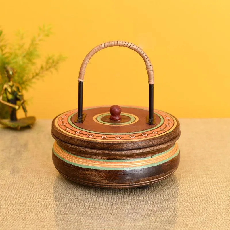 Bhrithi Handcrafted Wood Casserole media 5
