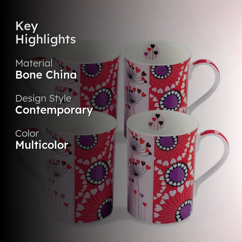 Bronwyn Bone China Coffee Mug (300 mL Each) - Set of Four media 2