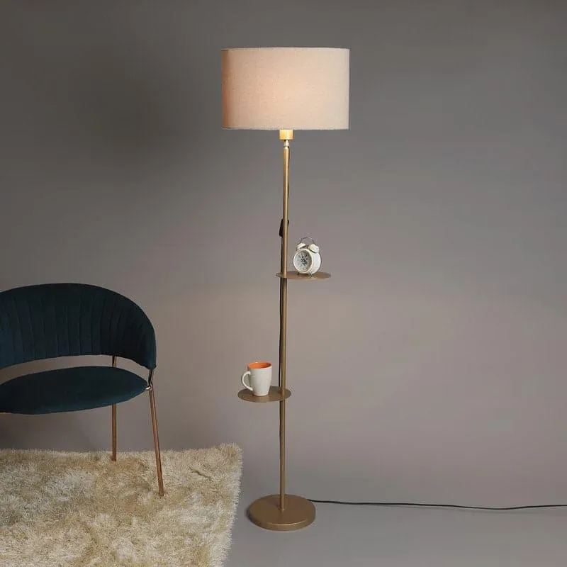 Eisa Dawn Floor Lamp With Shelf media 1