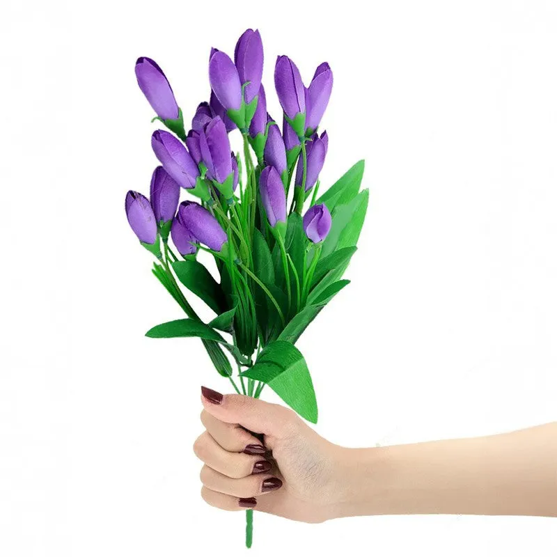 Vibrant Faux Flowers (Purple) Long-Lasting Beauty media 3