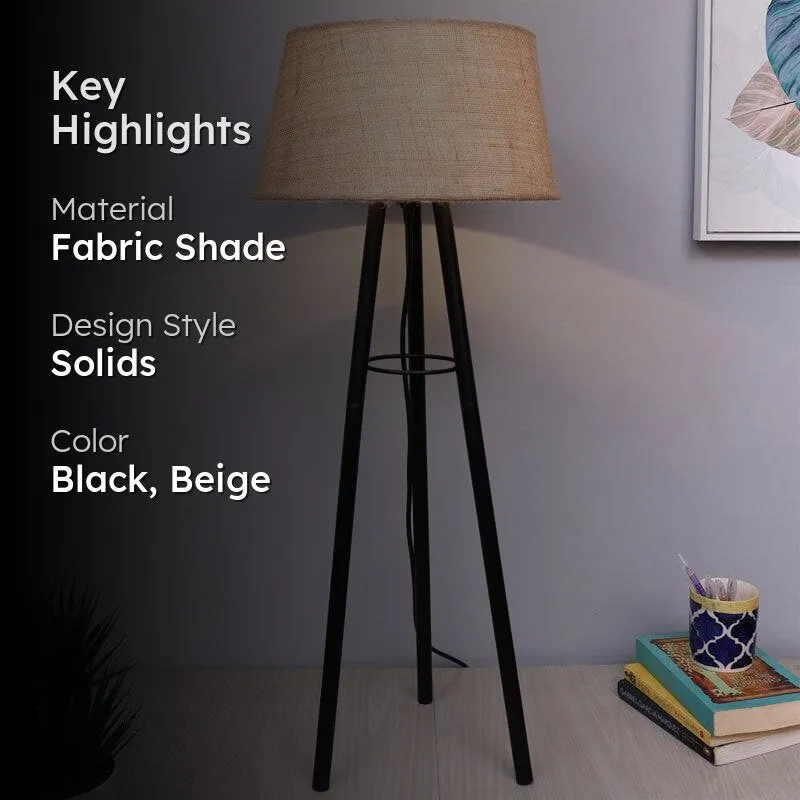 Mudita Black Floor Lamp - Khadi media 2