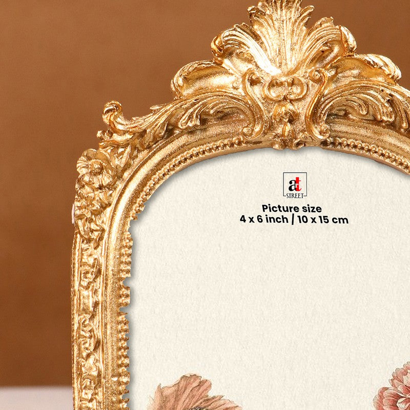Golden Twirl Resin Photo Frame media 6