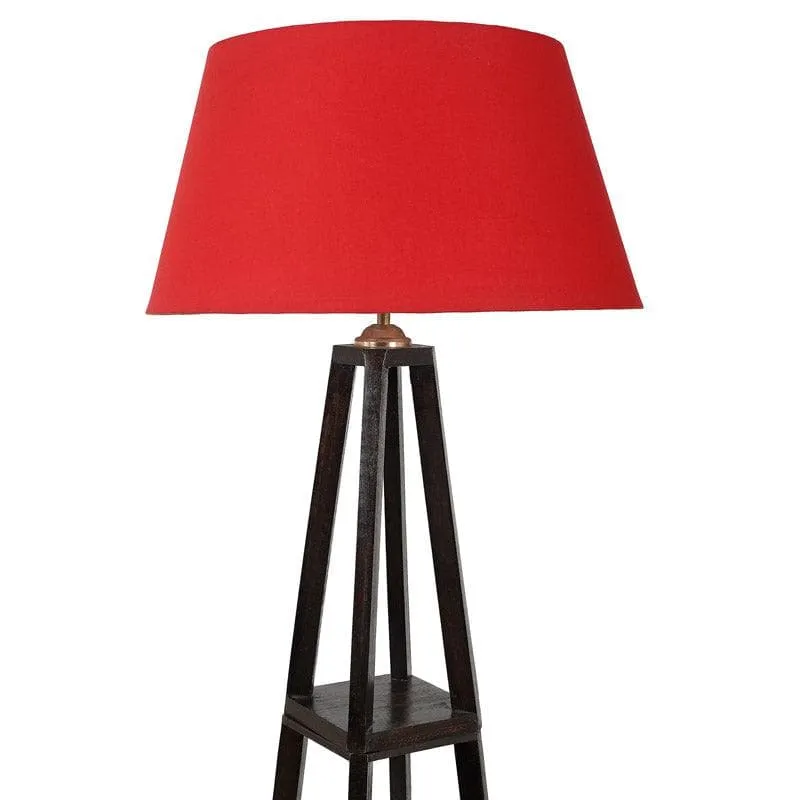Seasa Wistera Floor Lamp With Shelf - Crimson media 5