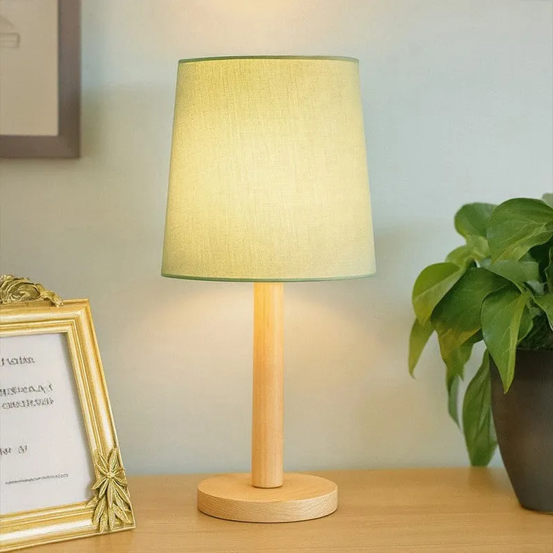 Serafine Fabric Table Lamp - Green,Brown media 1