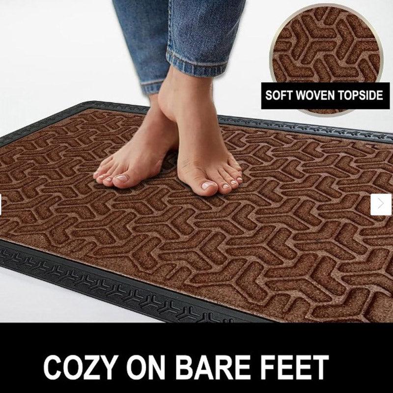 Maxo Antiskid Rubber Door Mats - Brown media 6