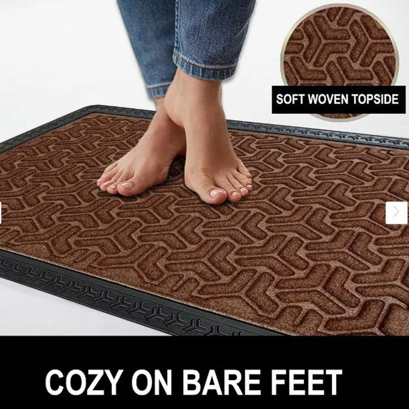 Maxo Antiskid Rubber Door Mats - Brown media 6