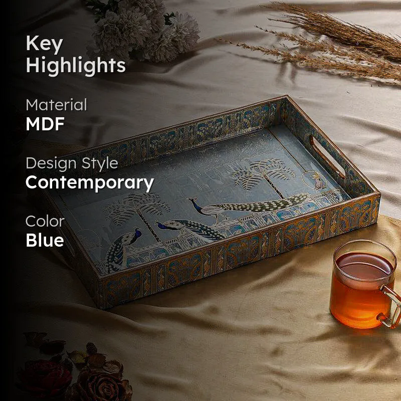 Chitramayi Wood Serving Tray media 2