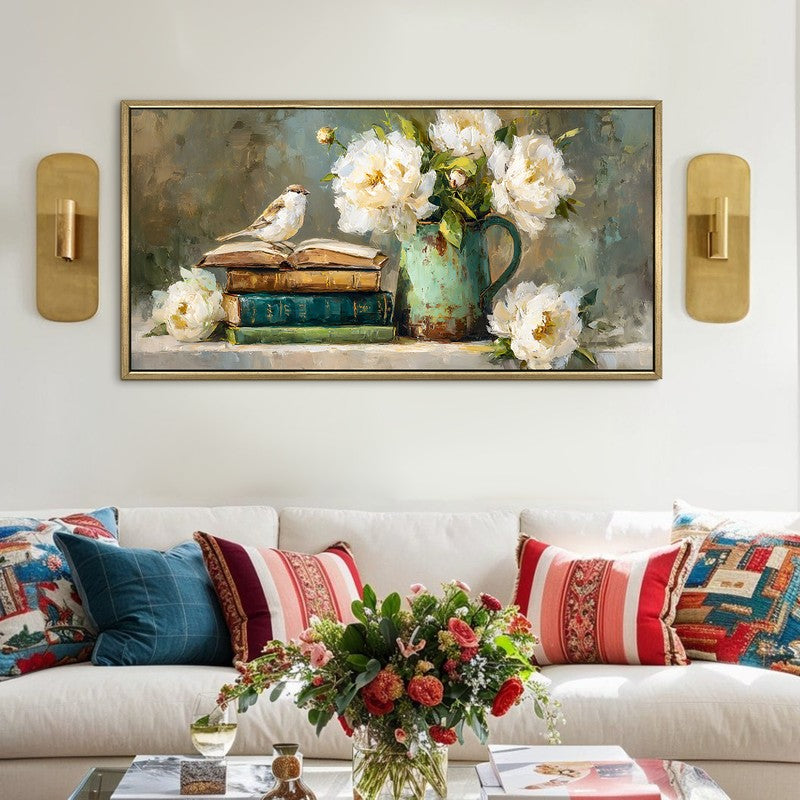 Floral beauty Canvas Wall Painting With Frame