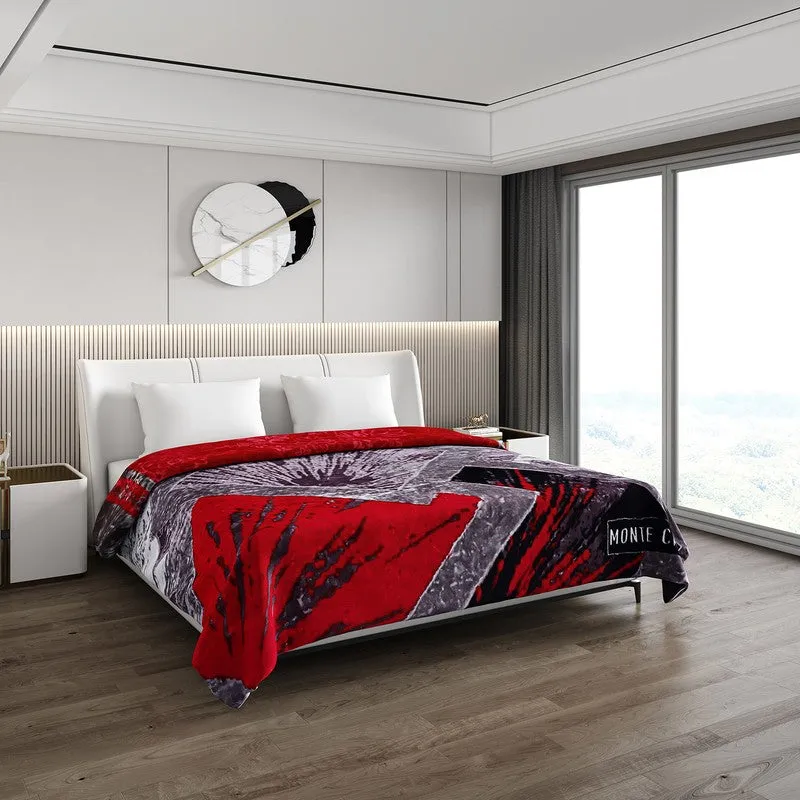 Monte Carlo Crimson Cascade Blanket - 850 GSM media 1